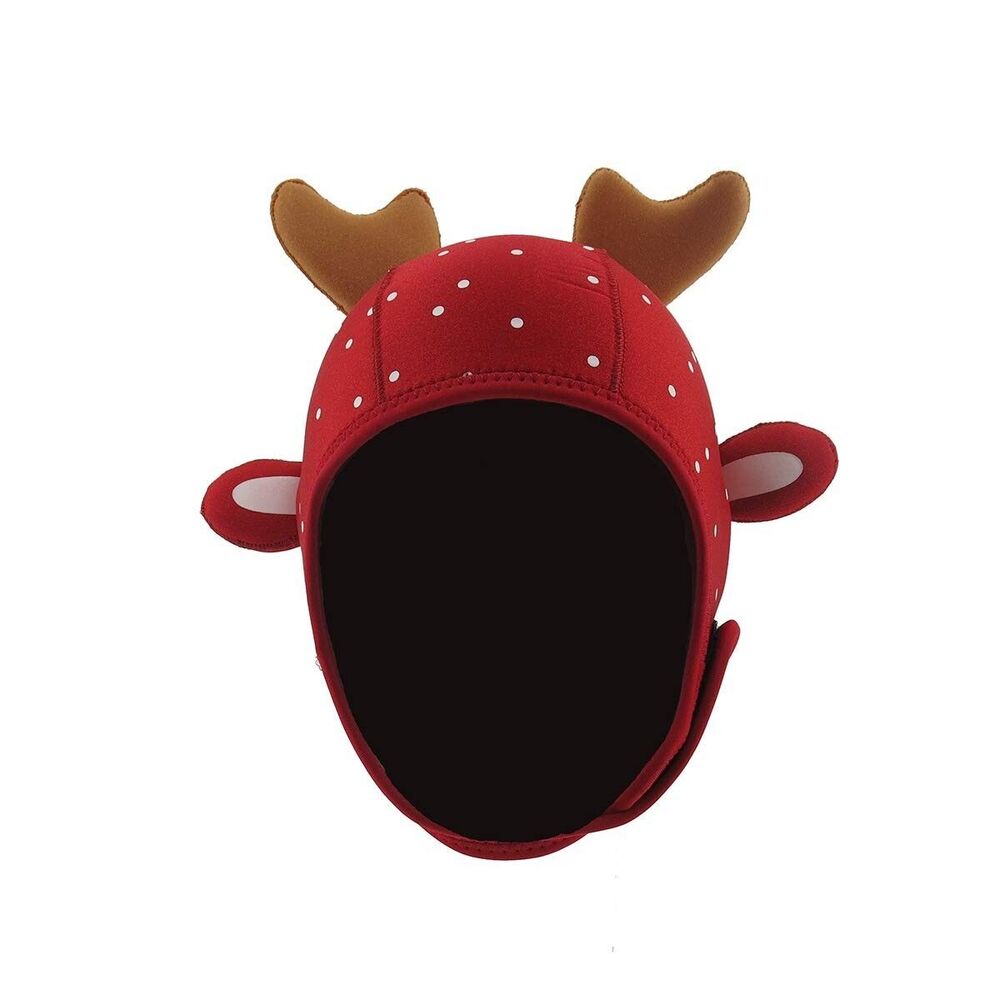 Kinno Scuba Christmas elk Wetsuit Hood, Premium Neoprene 3mm Vented Scuba Diving